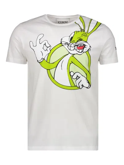 ICEBERG PRINTED COTTON T-SHIRT