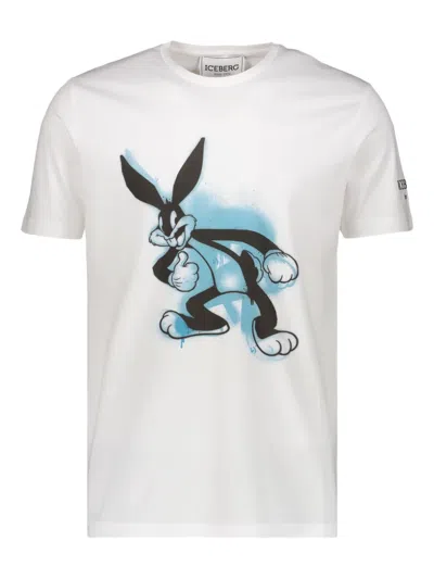 ICEBERG PRINTED COTTON T-SHIRT