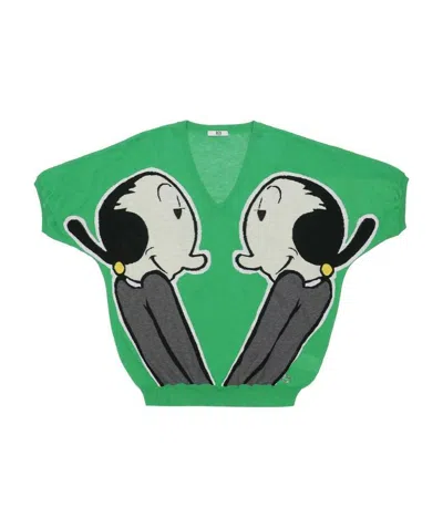 ICEBERG PRINTED PATTERN PULLOVER