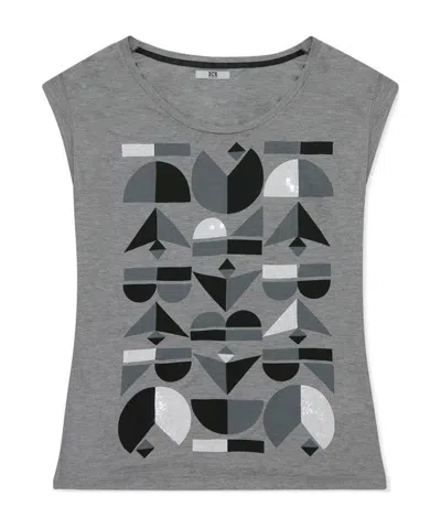 ICEBERG PRINTED SLEEVELESS T-SHIRT