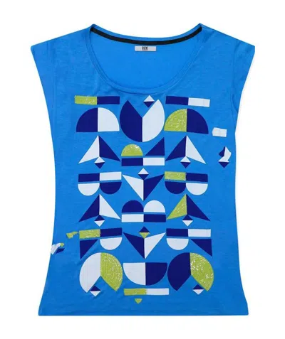 ICEBERG PRINTED SLEEVELESS T-SHIRT