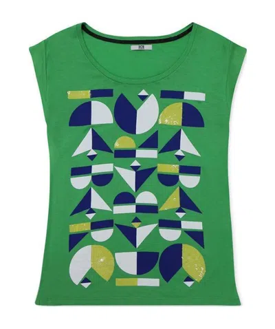 ICEBERG PRINTED SLEEVELESS T-SHIRT