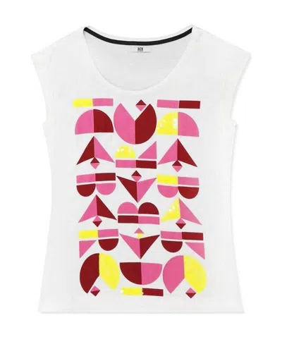 ICEBERG PRINTED SLEEVELESS T-SHIRT