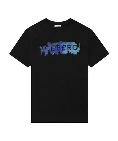 ICEBERG ROUND COLLAR LOGO T-SHIRT