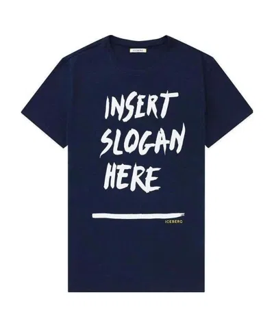 ICEBERG ROUND COLLAR LOGO T-SHIRT
