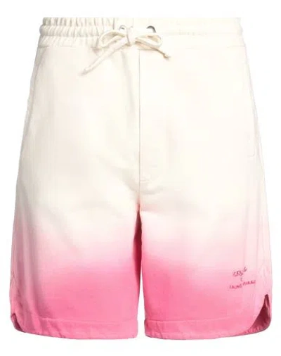 ICEBERG ICEBERG X KAILAND O. MORRIS MAN SHORTS & BERMUDA SHORTS IVORY SIZE XXL COTTON, POLYESTER