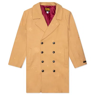 ICECREAM BILLIONAIRE BOYS CLUB BB STARRY NIGHT COAT BEIGE TAN MAROON LINING 811-8406-BEI