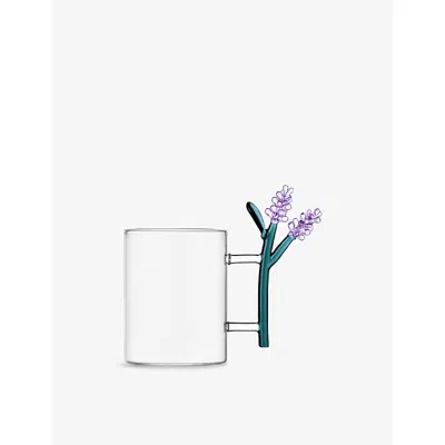 ICHENDORF MULTICOLOR BOTANICA LAVENDER BOROSILICATE-GLASS MUG 10CM