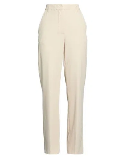 ICONA BY KAOS ICONA BY KAOS WOMAN PANTS IVORY SIZE 4 POLYESTER, ELASTANE