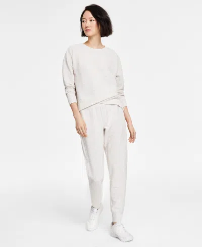 ID IDEOLOGY WOMEN'S OTTOMAN-RIB JOGGER PANTS, CREATED FOR MACY'S