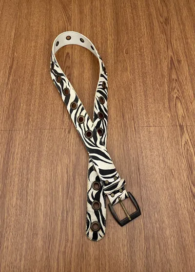 IF SIX WAS NINE X LE GRANDE BLEU L G B ZEBRA BELT