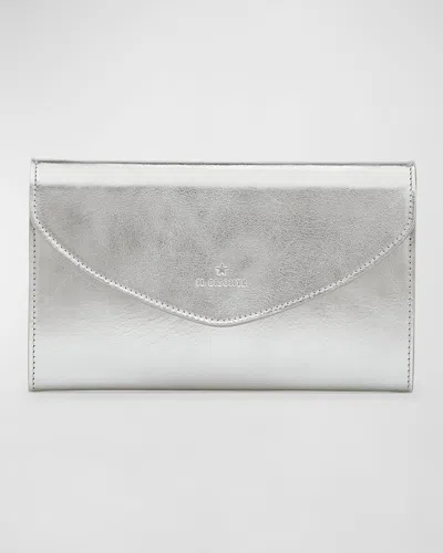 IL BISONTE BIGALLO ENVELOPE FLAP LEATHER CLUTCH BAG
