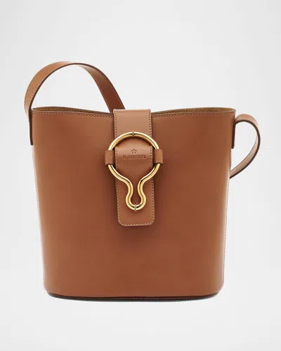 IL BISONTE CONSUELO LEATHER BUCKET BAG