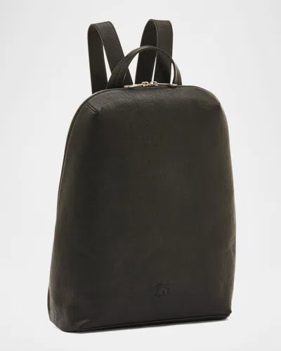 IL BISONTE DUCCIO ZIP CALF LEATHER BACKPACK