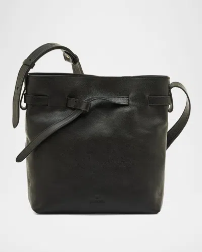 IL BISONTE ELISA LEATHER BUCKET BAG