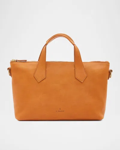 IL BISONTE LE LAUDI LEATHER TOP-HANDLE BAG