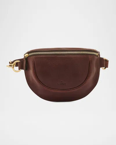 IL BISONTE OLIVETA ZIP LEATHER BELT BAG