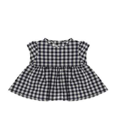 IL GUFO IL GUFO GINGHAM SEERSUCKER TOP