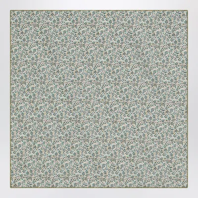 IL GUFO IL GUFO FOREST GREEN SCARF IN LIBERTY FABRIC