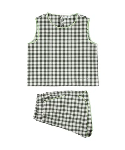 IL GUFO IL GUFO TWO PIECE CHECKED SHORT SUIT