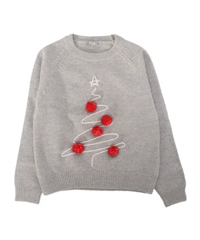 IL GUFO IL GUFO CHRISTMAS TREE EMBROIDERED JUMPER