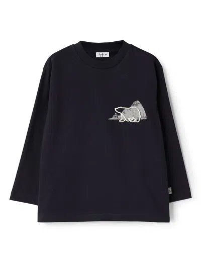 IL GUFO LOGO-PRINT COTTON SWEATSHIRT