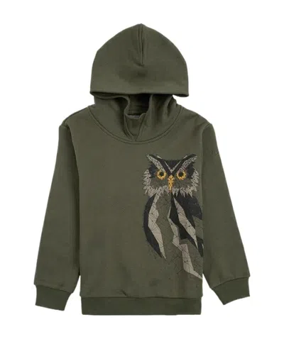 IL GUFO IL GUFO OWL PRINTED LONG-SLEEVED HOODIE