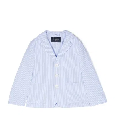 IL GUFO IL GUFO STRIPED SINGLE BREASTED BLAZER