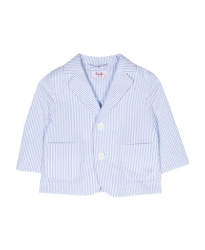 IL GUFO IL GUFO SINGLE-BREASTED STRIPED BLAZER