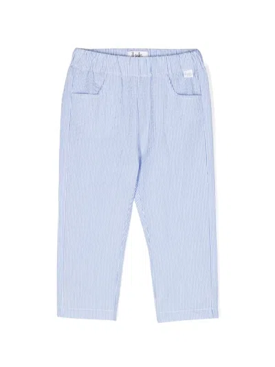 IL GUFO STRIPED SEERSUCKER TROUSERS