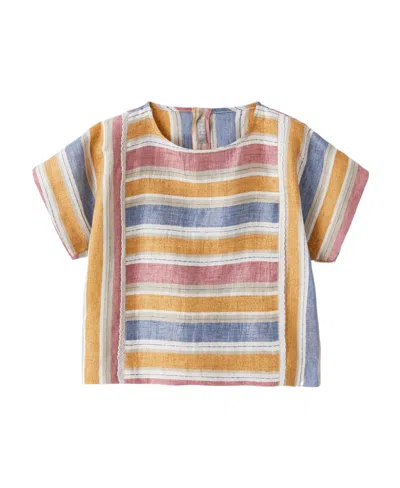 IL GUFO STRIPED SHORT-SLEEVED TOP