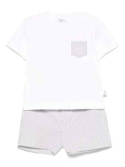IL GUFO STRIPED SHORTS SET