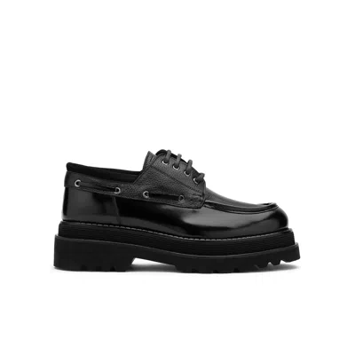 ILVI ANTI BLACK FLORENTIC LEATHER-DEER LEATHER MEN'S OXFORD