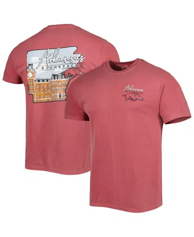 IMAGE ONE MEN'S CRIMSON ARKANSAS RAZORBACKS HYPERLOCAL T-SHIRT