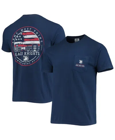 IMAGE ONE MEN'S NAVY ARMY BLACK KNIGHTS CAMPUS AMERICANA T-SHIRT