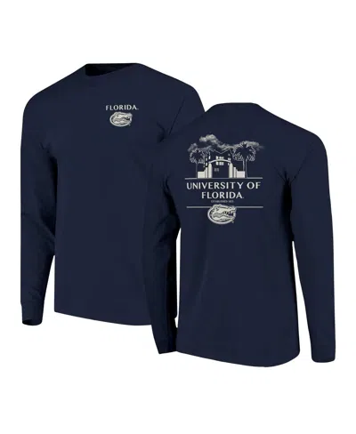 IMAGE ONE MEN'S NAVY FLORIDA GATORS COMFORT COLORS CAMPUS NIGHTS LONG SLEEVE T-SHIRT