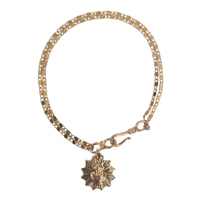 IN CAUDA VENENUM WOMEN'S GOLD GRAIL BRACELET