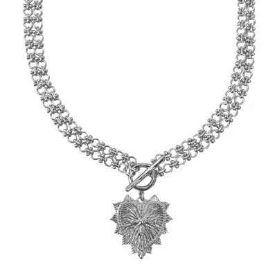 IN CAUDA VENENUM WOMEN'S SILVER FREYA NECKLACE