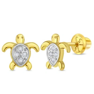 IN SEASON JEWELRY IN SEASON JEWELRY 14K TWINKLE TURTLE GIRL EARRINGS