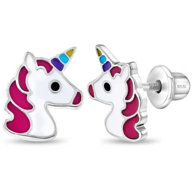 IN SEASON JEWELRY IN SEASON JEWELRY RAINBOW UNICORN EARRINGS