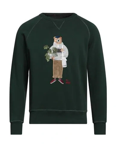 IN THE BOX IN THE BOX MAN SWEATSHIRT DARK GREEN SIZE XL COTTON