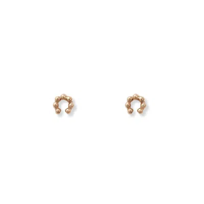 INARI JEWELLERY WOMEN'S HORSESHOE EARRINGS - GOLD FILLED MINIMALIST STUD