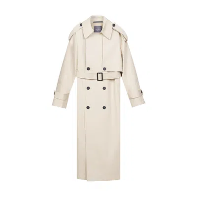 INAVATI WOMEN'S NEUTRALS OVERSIZED BEIGE TRENCH COAT