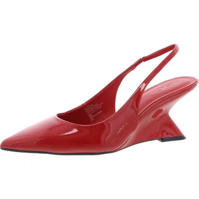 INC SAIRI WOMENS PATENT POINTED TOE SLINGBACK HEELS