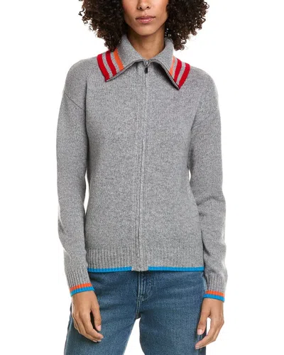 INCASHMERE MARLED CASHMERE ZIP CARDIGAN