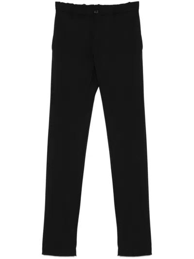 INCOTEX PRESSED-CREASE TROUSERS