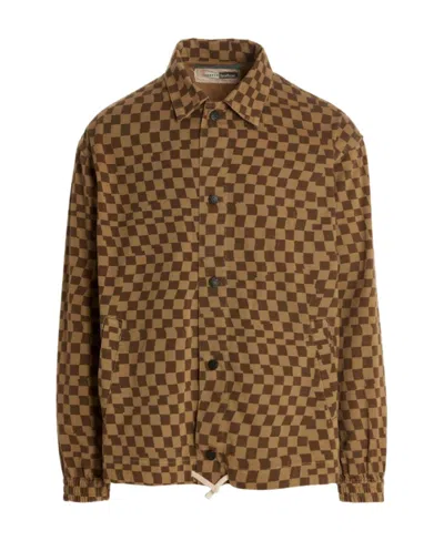 INCOTEX INCOTEX CHECK PATTERN OVERSHIRT