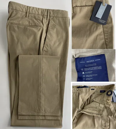 INCOTEX INCOTEX ICONIC ITALY LUXURY STRETCH COTTON SLIM FIT TROUSERS HOSE CHINO PANTS 48