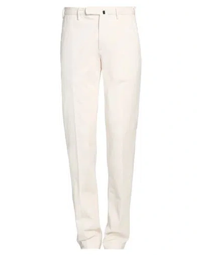 INCOTEX INCOTEX MAN PANTS IVORY SIZE 30 COTTON, ELASTANE
