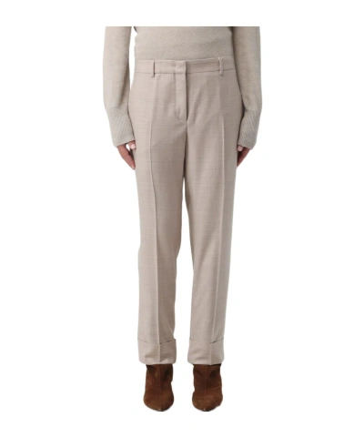 INCOTEX MID-RISE CROPPED TROUSERS
